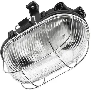 Channel/Surface Light Fixture GTV SANGUESA KAM E27 max 40W AC220-240V IP54 black ABS/glass/metal OS-KAM060-10