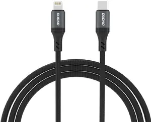 Cable Dudao L3CL USB-C to Lightning 30W 1.2m braided, black