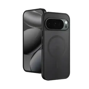 Crong Hybrid Matte Magnetic MagSafe maciņš priekš Google Pixel 10 Pro XL — PC+TPU, melns
