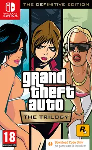 Videospēle Rockstar Games Grand Theft Auto: The Trilogy – The Definitive Edition priekš Nintendo Switch, ESRB M, PEGI 18, kods kastītē