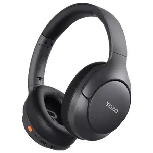 Накладные Bluetooth наушники TOZO H20 T12052 — чёрные, беспроводные, с органами управления