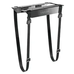 Under-desk CPU mount LOGILINK EO0009 — adjustable bracket with strap for tower PCs