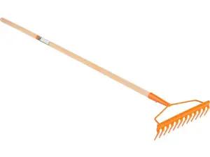 Dārza rakes Flo 35757 — lapu un zāles savācējs, 12 zobu, 1 gab.