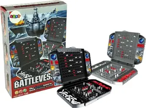 Board Game LEAN Sport Strategic Sea Battle — Battleship Game, 2 Carrying Cases