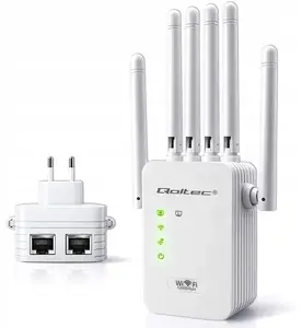 Wi‑Fi Signal Booster QOLTEC AC1200 – QOLTEC AC1200 dual‑band signal amplifier