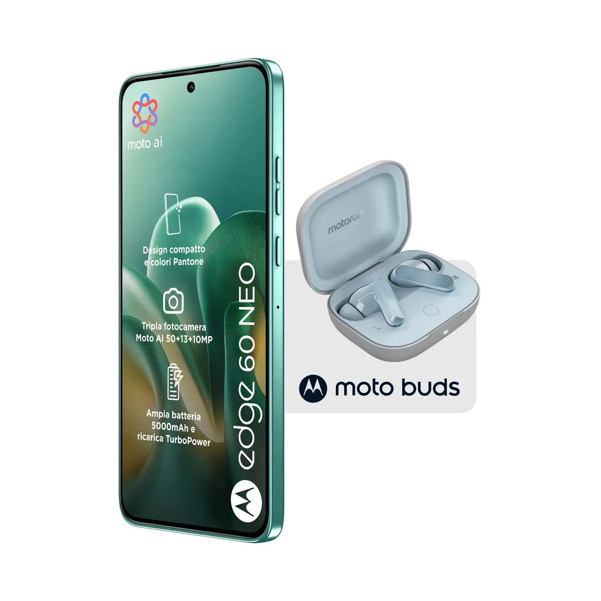 Смартфон Motorola edge 60 neo с Moto Buds Photo 2