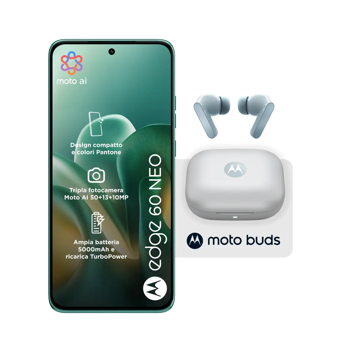 Смартфон Motorola edge 60 neo с Moto Buds Photo 3