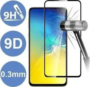 Закалённое стекло 9D Full Glue для OnePlus 9RT, чёрное