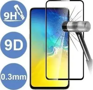 Закалённое стекло для экрана, Premium 9D Full Glue для Realme GT 5G, чёрное
