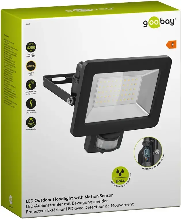 GOOBAY LED Outdoor Floodlight 50 W with PIR Sensor Photo 9