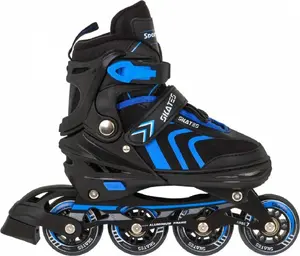 Inline/ice hybrid skates SporTrike ZSP.HP88-5.M.NIE — adjustable black, removable blade, sizes 34–38