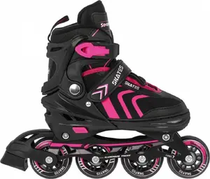 Inline skates SporTrike ZSP.HP88-5.L.ROZ with interchangeable slide, adjustable size 39–43, black