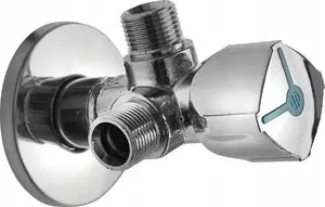 Угловой запорный вентиль двойной Sourcing CQ4105, 1/2" × 1/2" × 1/2"