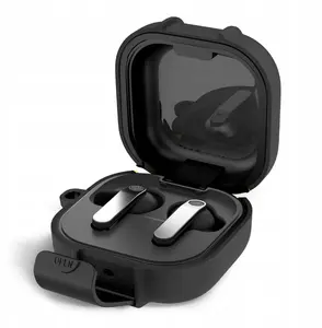 Protective Slim Hook Case for Samsung Galaxy Buds 4 / 4 Pro by Tech-Protect, Black