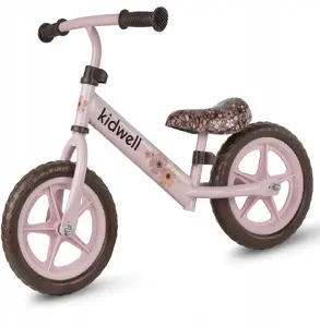 Skriešanas velosipēds KS Cycling Rebel Flower — bērnu balanss divritenis, modelis Ż-KIDW-RO-03-46