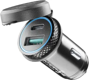Charging adapter for motorcycle Genius Interphone ACC2USB — USB-C and USB output