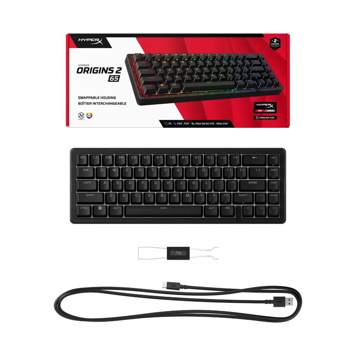 Mehāniskā tastatūra HyperX Origins 2 65 Photo 17