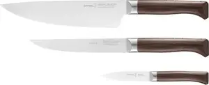 Kitchen knife set Opinel Trio Les Forges 1890 — 3-piece set with stainless steel blades