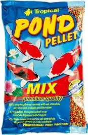 Корм для рыб Tropical Pond Pellet Mix, мешок 1000 мл (130 г) для прудовых рыб