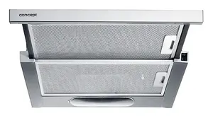 Semi built-in (pull out) cooker hood Concept Solution OPV 3260, 320 m³/h, silver, ducted/recirculating