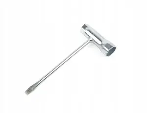 Spark plug wrench GEKO 13x19 mm with screwdriver handle — universal socket