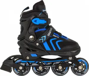 Inline skates SporTrike ZSP.HP88-5.L.NIE with replaceable blade, adjustable size 39–43, black