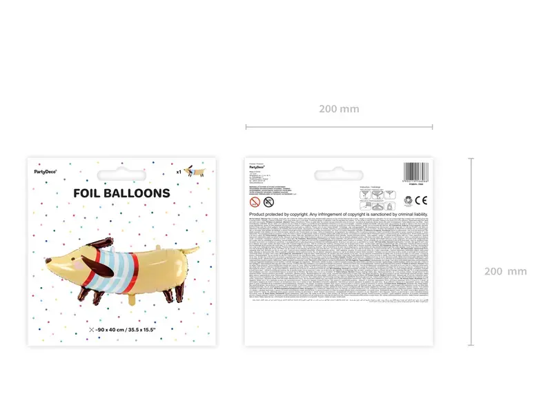PartyDeco Dachshund игрушечный шар 920×400 мм Photo 8