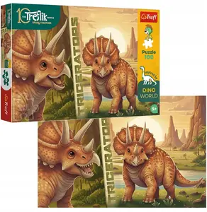 Puzzle 100 pcs TREFL Triceratops (model 16580 TR) – children's jigsaw puzzle, educational 100 elements