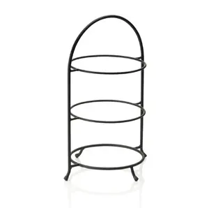 Shelf unit WAS 3-tier 46.5×33 cm, black metal