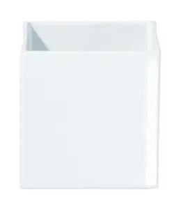 Ceramic table vase Asa Selection Quadro 10×10 cm, height 10 cm, white