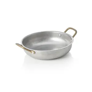 Serving Dish WAS Vintage Style 800 ml, 20 cm, Gray, Brass Handles