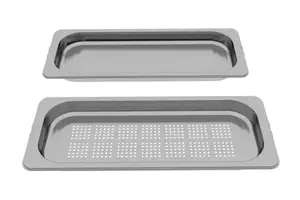 Oven accessory Siemens HZ66D52 stainless steel gastronorm insert for ovens, suitable 187×454×35 mm