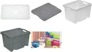 Крышка keeeper Franziska для Multi-Box M, кристально-серый, прозрачный, PP