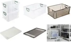 Storage Box keeeper luis 45 L transparent Euro-Box with soft handles, stackable, robust