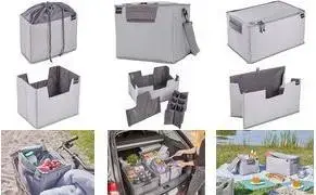 Insulated Cooler Bag keeeper neo L 19 L graphite with shoulder strap, foldable, keeps cold/warm up to 5 hours