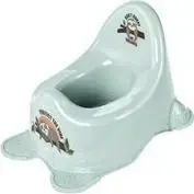 Potty keeeper kids Adam Lazy Lui soft green with sloth motif, rubberized feet, PP, 1 piece