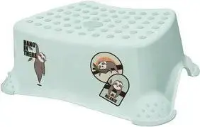 Step Stool keeeper kids tomek lazy lui, soft green, load capacity 80 kg, rubberized surface and feet