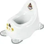 Горшок keeeper Kids Babytopf adam Emoji Showtime, белый с принтом, из PP, с резиновыми ножками, 1 шт.