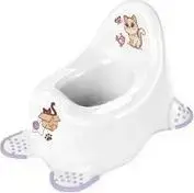Детский горшок keeeper Adam Cats, белый с принтом, с резиновыми ножками, PP-пластик, 1 шт.