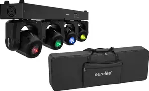 Moving Head Spots Set EUROLITE LED TMH Bar S120 with 4×30W COB and Carry Bag