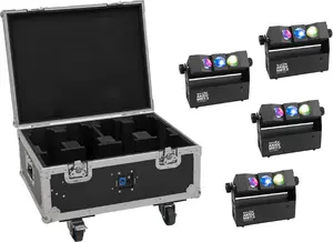 EUROLITE AKKU MBT-3 Spot MK2 LED Uplight Набор 4 шт. с кейсом на колесах и зарядным боксом