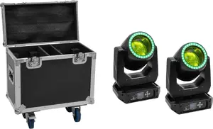 Профессиональные прожекторы EUROLITE TMH-B120 Hypno набор 2 шт. с кейсом на колесах