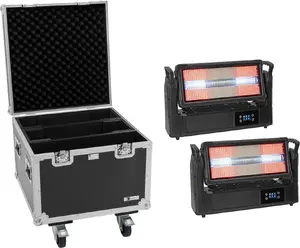 Набор стробоскопов EUROLITE 2x LED IP Mega PIX Strobe 714 SWING IP65 с кейсом на колесах