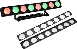 LED light bar set EUROLITE PMB-8 COB QCL 30W with RGBW diffusion discs