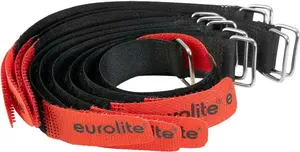 Cable tie hook-and-loop EUROLITE AR-20 20×180 mm black/red, set of 10
