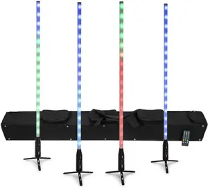 EUROLITE AKKU Slim Tube AIR комплект 4×151 см RGB светодиодных эффектных трубок с AirW беспроводной связью и сумкой