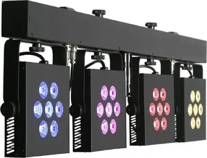 EUROLITE LED KLS-3002 MK2 Kompakt-Lichtset AIR – 4x RGBWA/UV Spots, DMX, Wireless