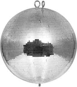 Mirror ball EUROLITE 40 cm Ø, 5×5 mm facets, silver, safety version