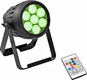 EUROLITE LED IP PAR 7x15W RGBL Spot IP65 Black with Frost Filters (51914227)