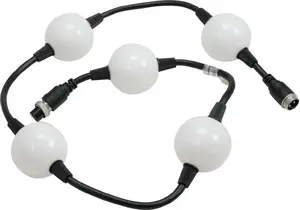 EUROLITE LED Pixel Ball 360° 1m MK2 — flexible RGB pixel strand, 5 segments, 24V DC